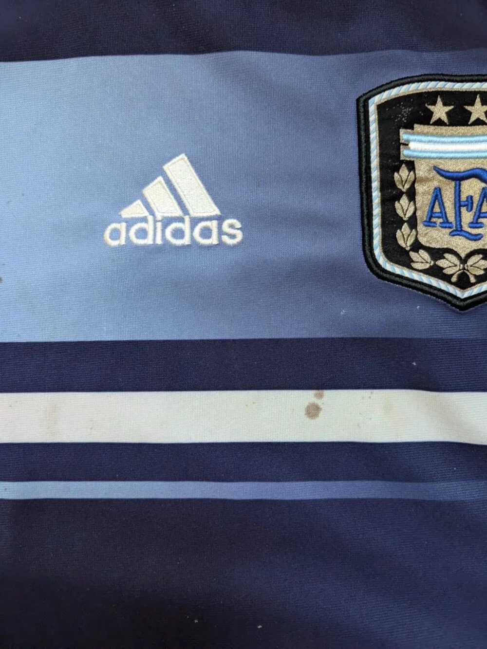 VINTAGE! Adidas Argentina AFA 2011 Away Jersey Navy Blue ClimaCool (Mens Small)